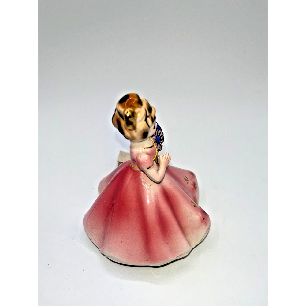 VINTAGE MID-CENTURY JAPAN JOSEF ORIGINAL SEPTEMBER SAPPHIRE GIRL FIGURINE W/TAGS - Picture 9 of 16